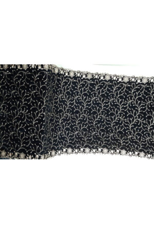 Black Micro Velvet9000 Golden Embroidered