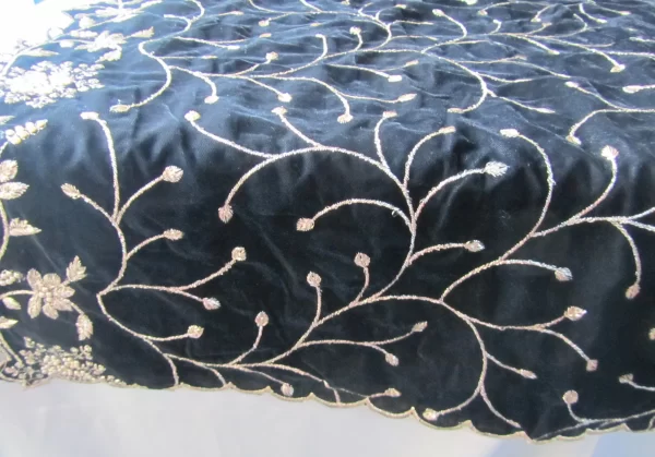 Black Velvet Shawl - Image 2
