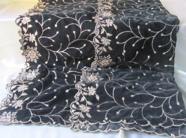 Black Velvet Shawl
