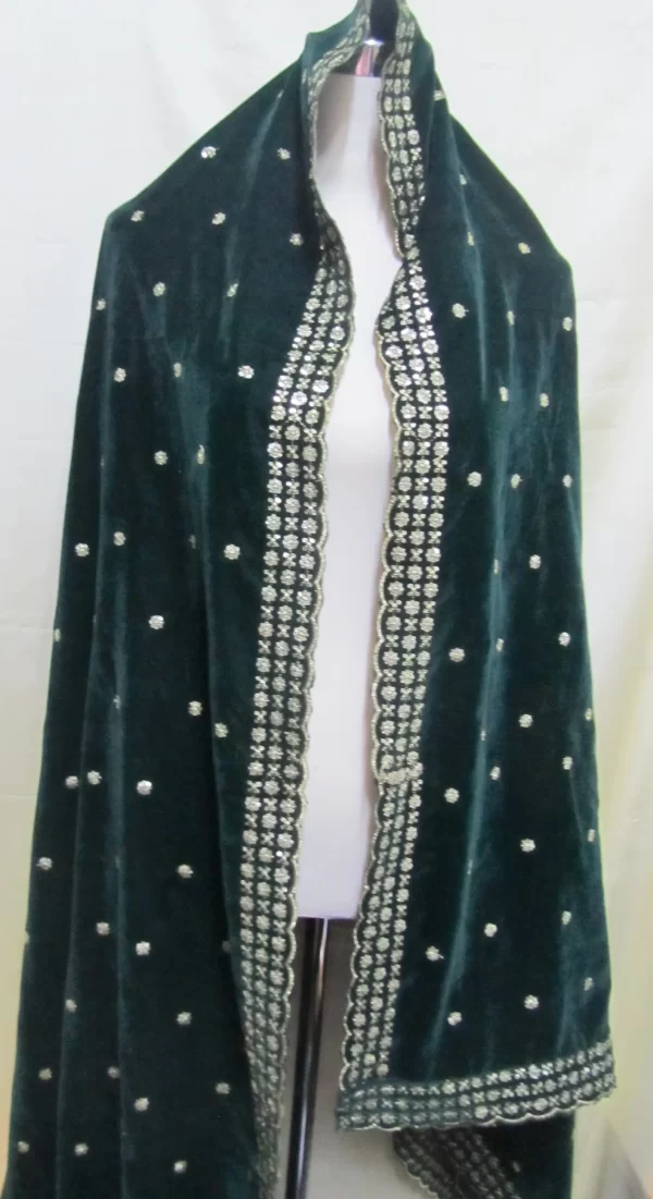 Velvet shawl