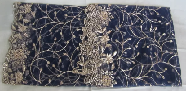 Navy Net Dupatta - Image 2