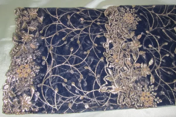 Navy Net Dupatta - Image 3