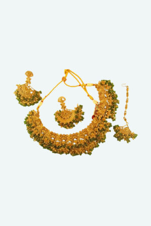 Bollywood Chic Silver Flex Necklace Set
