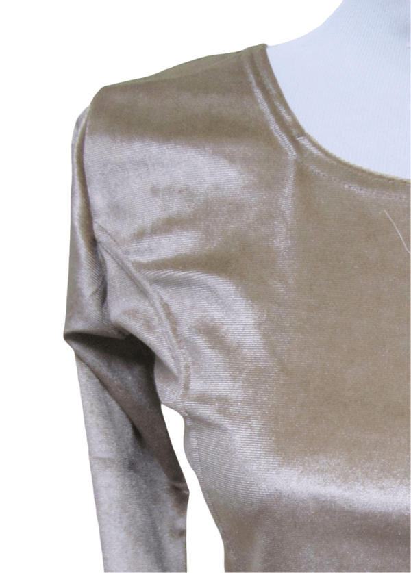 Velvet Blouse Light Gold - Image 3