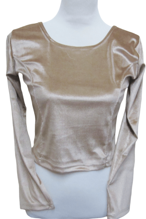 Velvet Blouse Light Gold