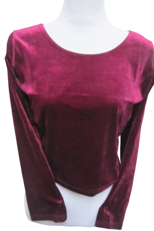 Velvet Blouse Wine