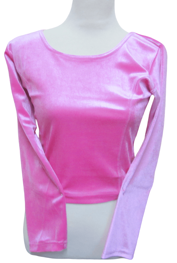 Velvet Blouse Baby Pink - Image 2