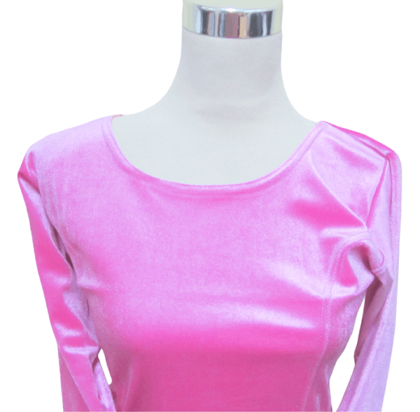 Velvet Blouse Baby Pink - Image 3