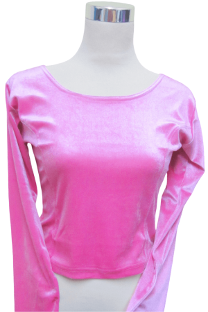 Velvet Blouse Baby Pink