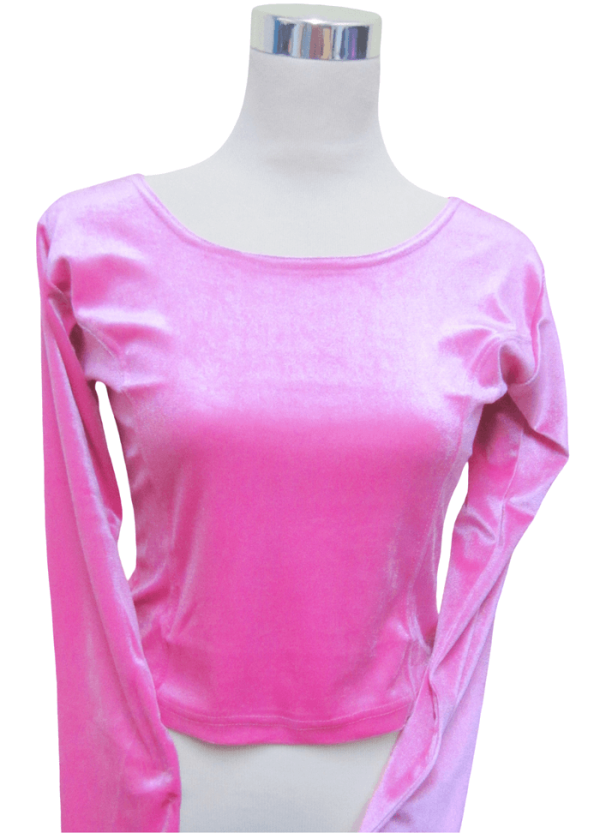 Velvet Blouse Baby Pink