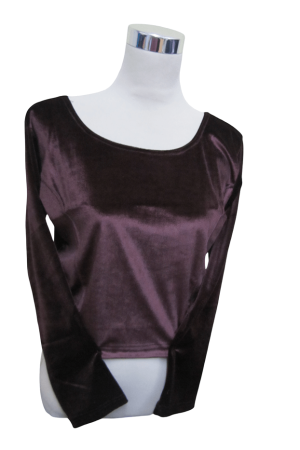 Velvet Blouse Brown