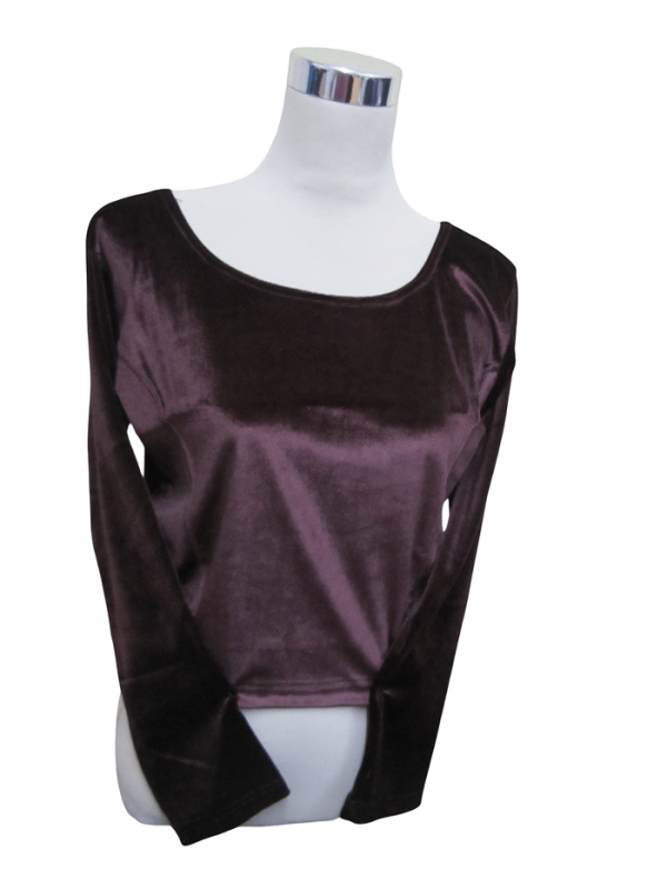 Velvet Blouse Brown