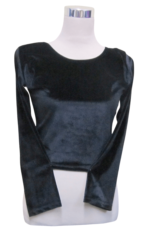 Velvet Blouse Black - Image 4
