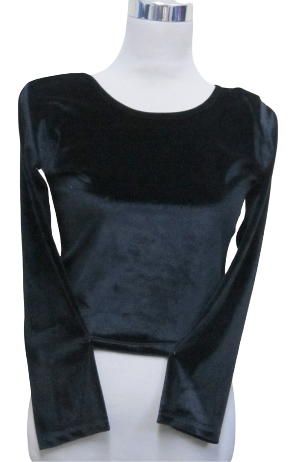 Velvet Blouse Black - Image 3