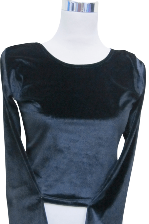 Velvet Blouse Black