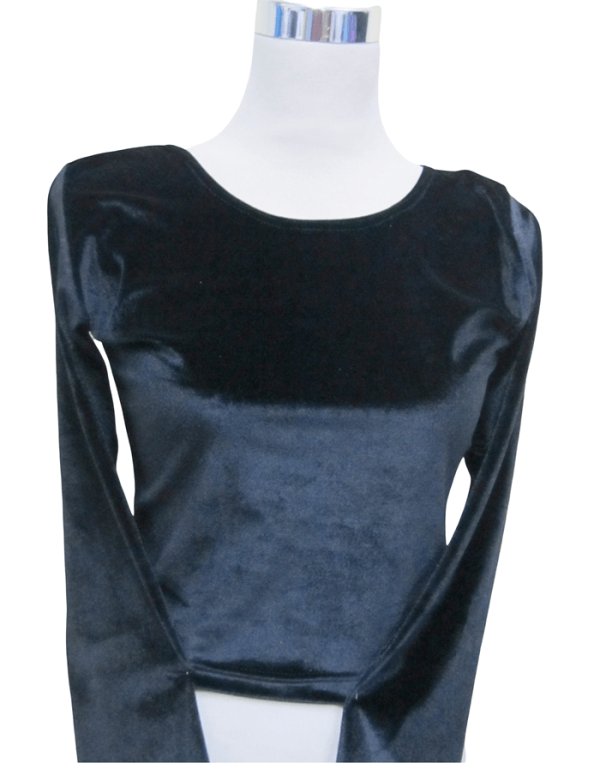 Velvet Blouse Black