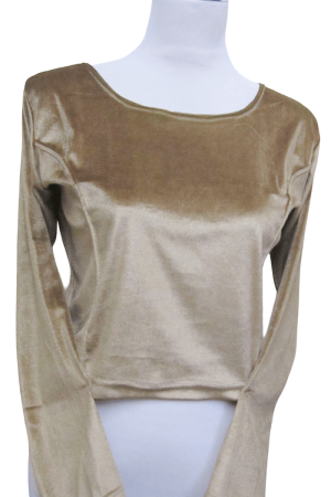 Velvet Blouse Dark Gold