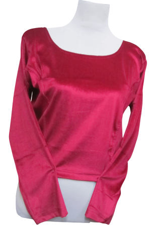 Velvety Blouse Red