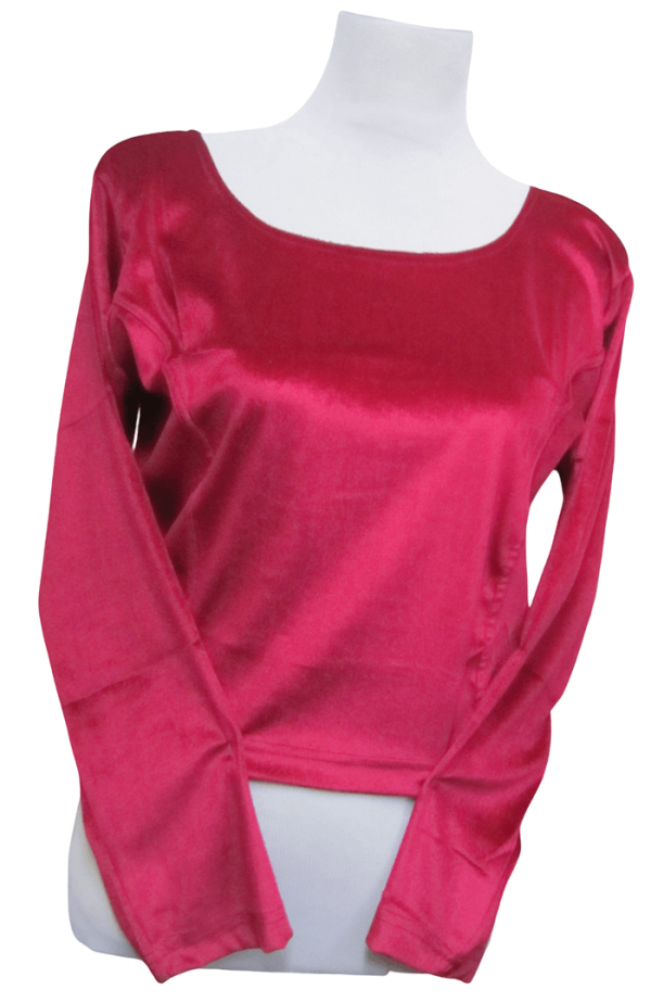 Velvety Blouse Red
